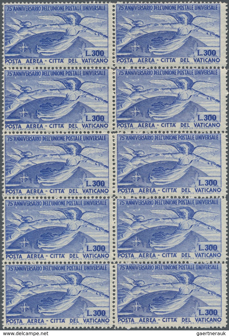 Vatikan: 1949, 75 Years World Postal Union (UPU) 300l. Ultramarine In A Lot With 39 Stamps Mostly In - Autres & Non Classés