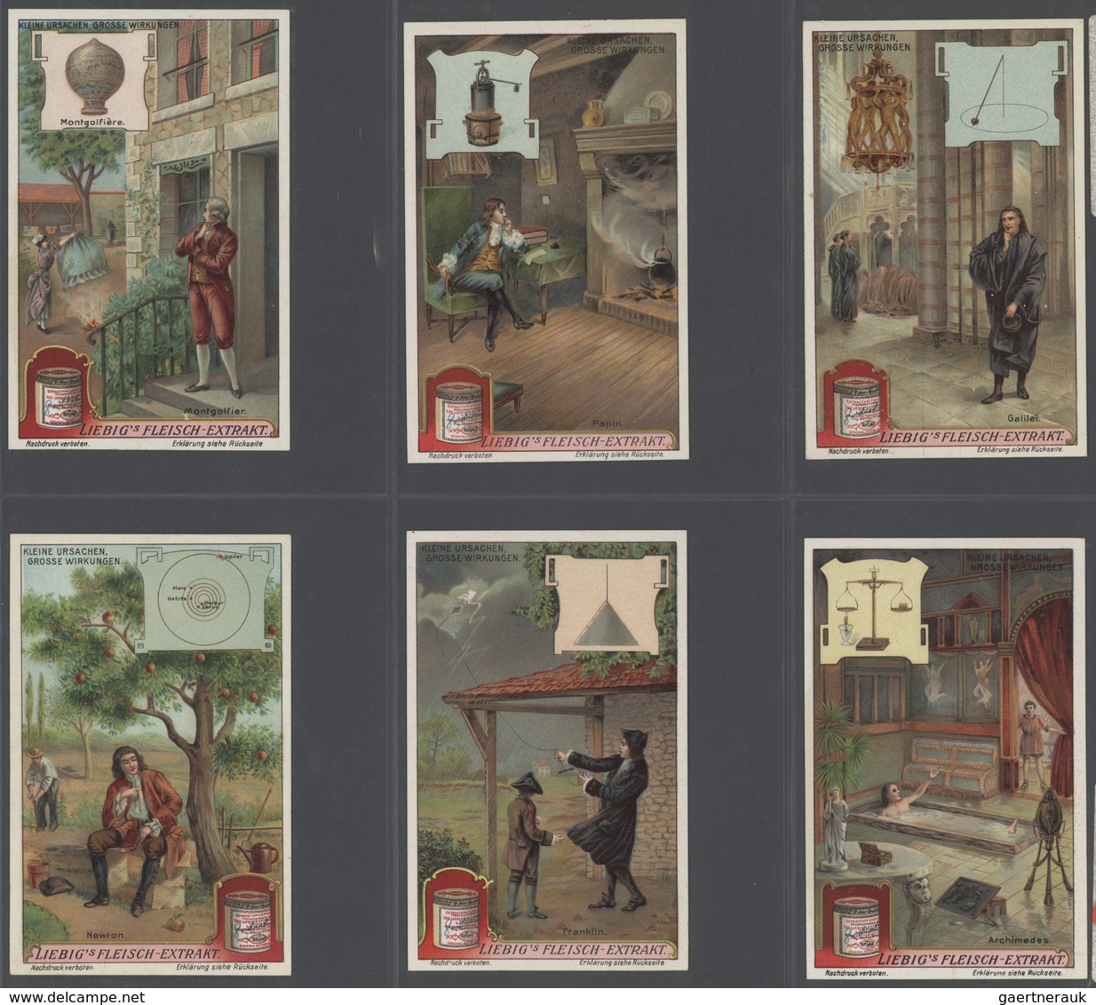 Europa: 1880/1960 (ca.), Liebig trading cards, massive dealers stocks covering 95 albums and 39 boxe