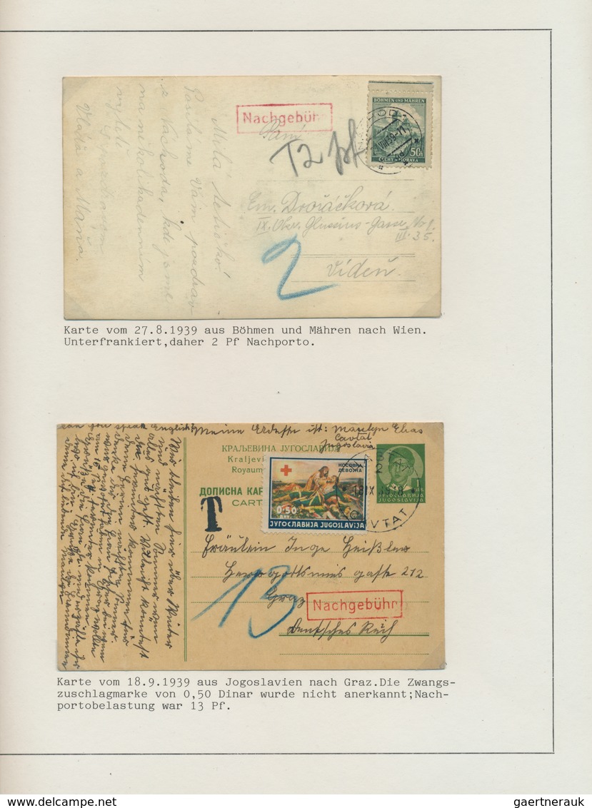Europa: 1920/1948, More Than 120 Different Items On Pages From All Over Europe, Great Britain, Franc - Otros - Europa