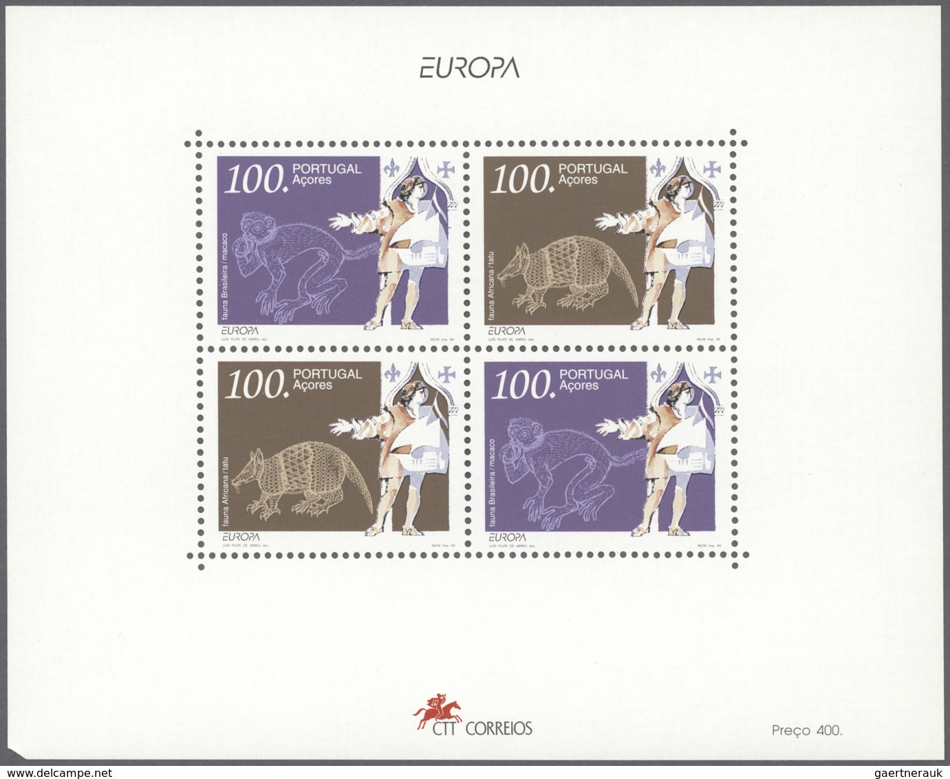Europa-Union (CEPT): CEPT 1994 Complete Sets MHN Per 100, Including The Blocks And The Issues Of The - Autres - Europe