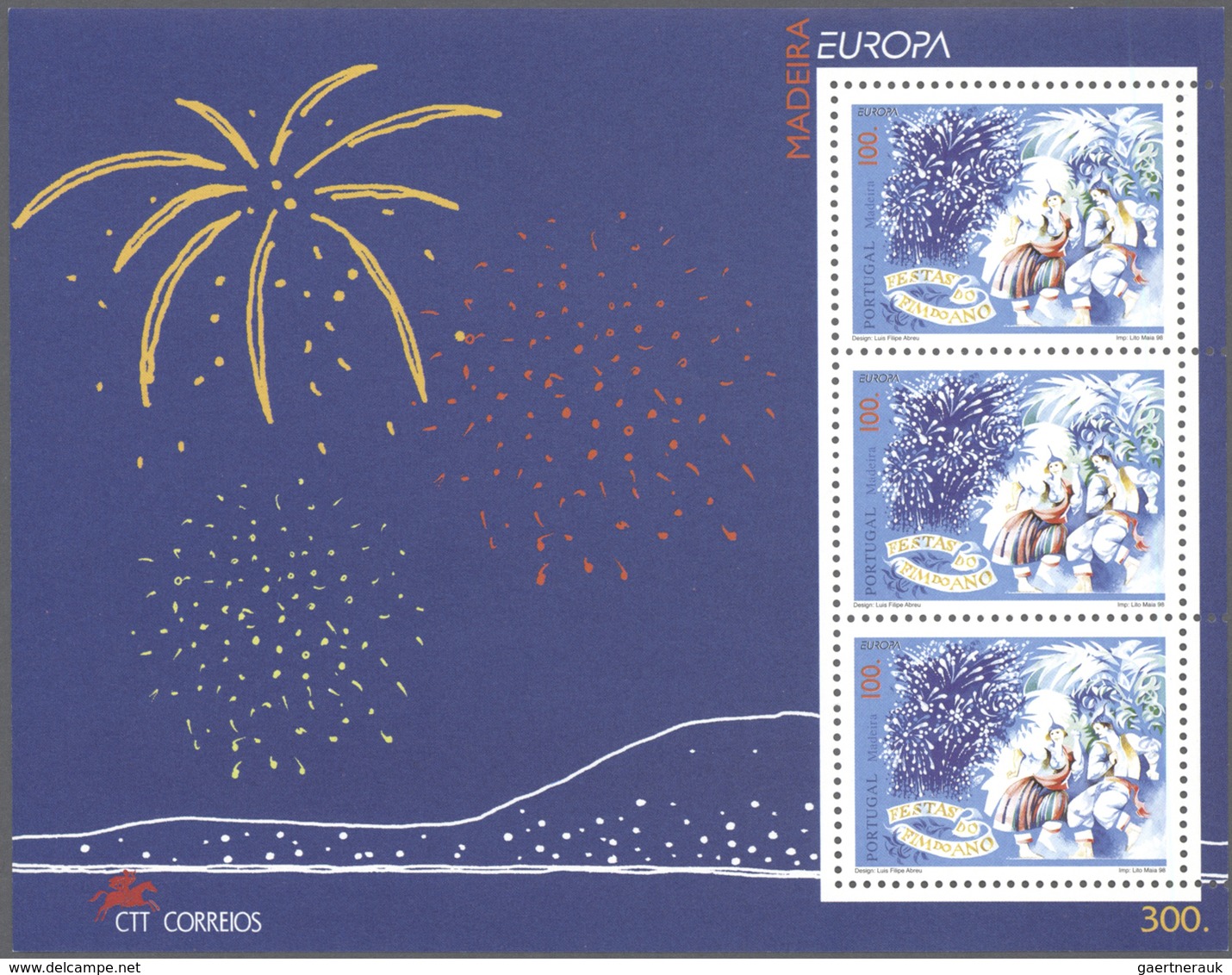 Europa-Union (CEPT): CEPT 1998 Complete Sets MHN Per 100, Including The Blocks And The Issues Of The - Autres - Europe