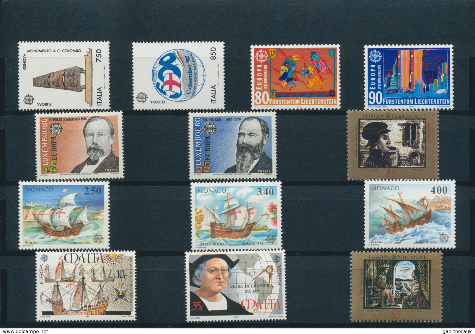 Europa-Union (CEPT): Mint never hinged collection of the joint issues; complete in the main numbers;