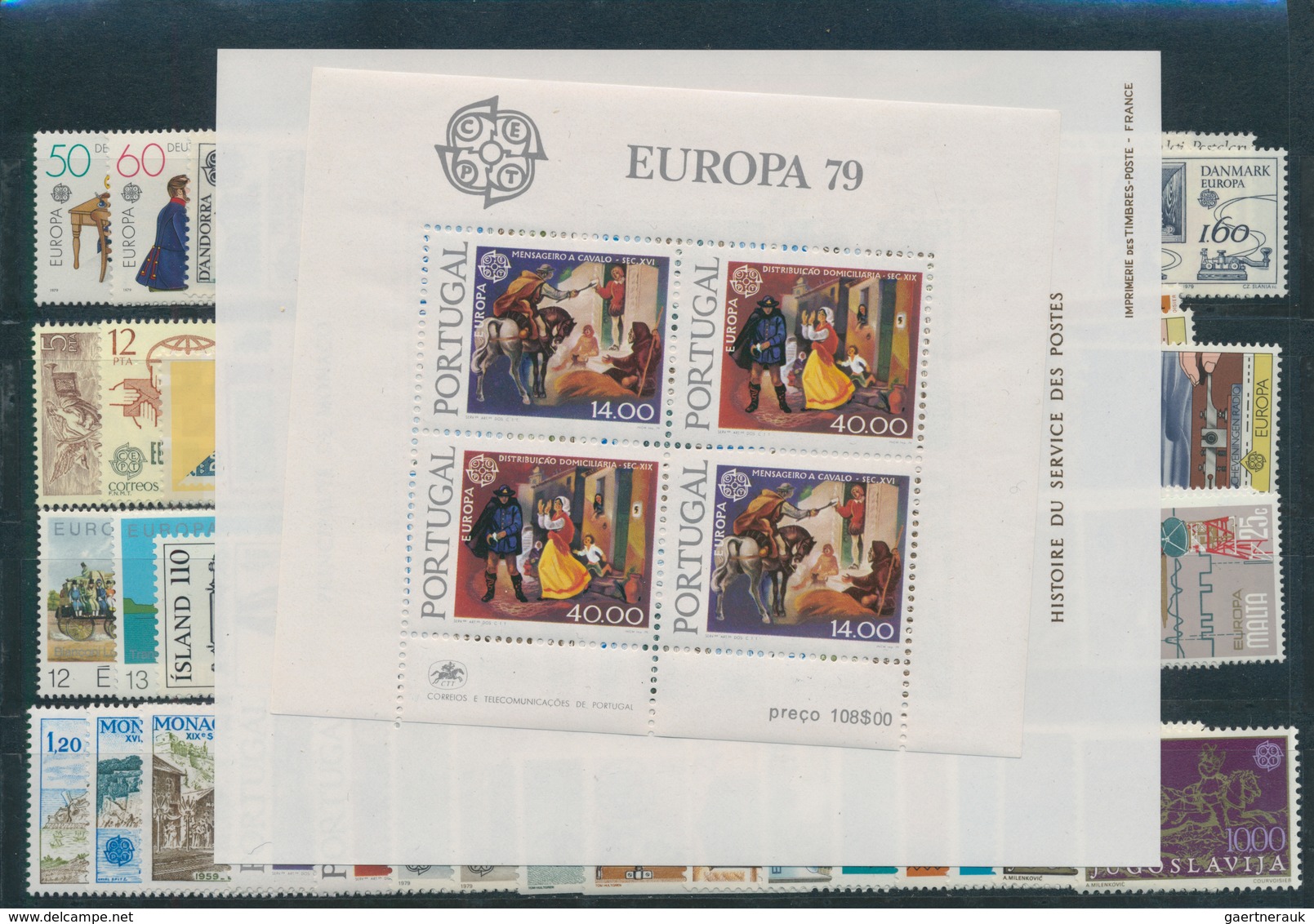 Europa-Union (CEPT): Mint never hinged collection of the joint issues; complete in the main numbers;