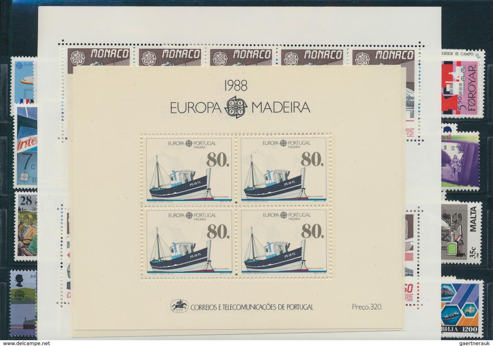 Europa-Union (CEPT): Mint never hinged collection of the joint issues; complete in the main numbers;