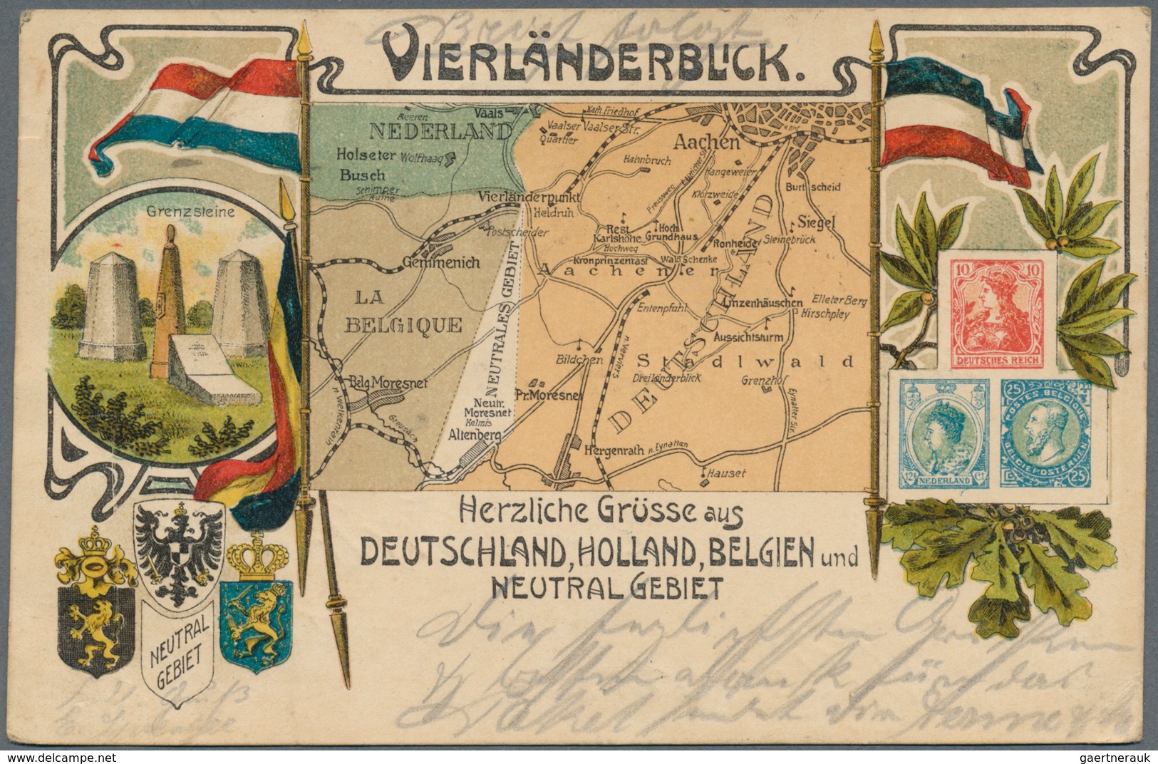BENELUX: 1844-1940 Ca.: Posten Mit über 80 Ganzsachen, Postkarten, Briefen Und Ansichtskarten In Unt - Autres - Europe