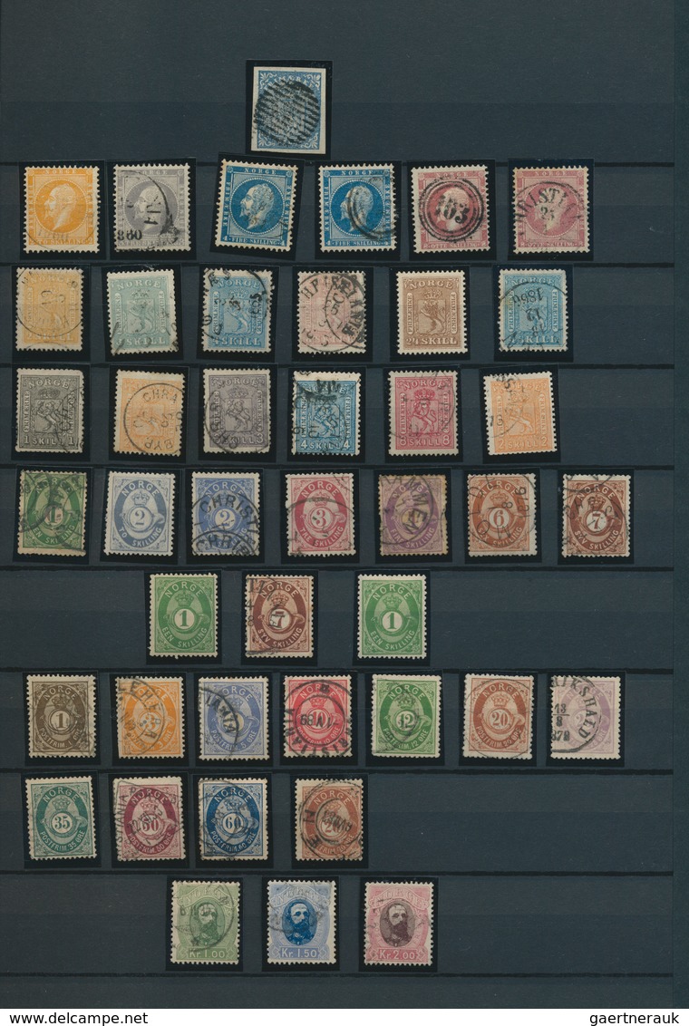 Skandinavien: 1851/1920 (ca.), Used And Mint Collection Of Denmark, Sweden, Finland, Norway And Icel - Otros - Europa
