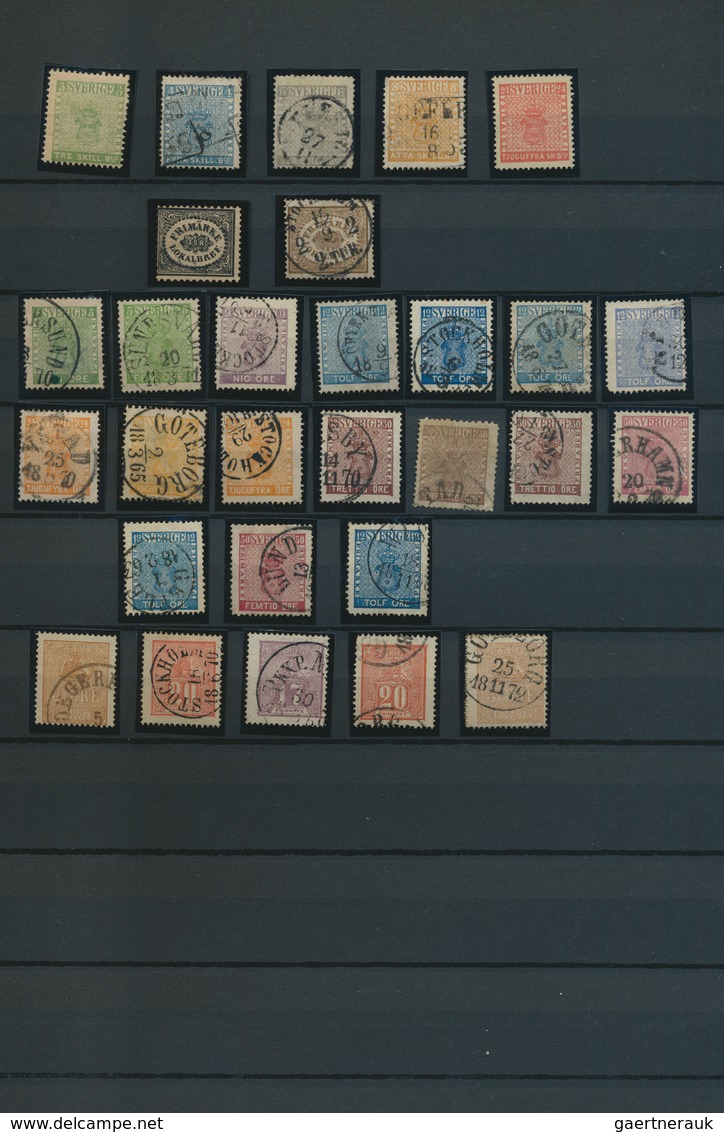Skandinavien: 1851/1920 (ca.), Used And Mint Collection Of Denmark, Sweden, Finland, Norway And Icel - Otros - Europa