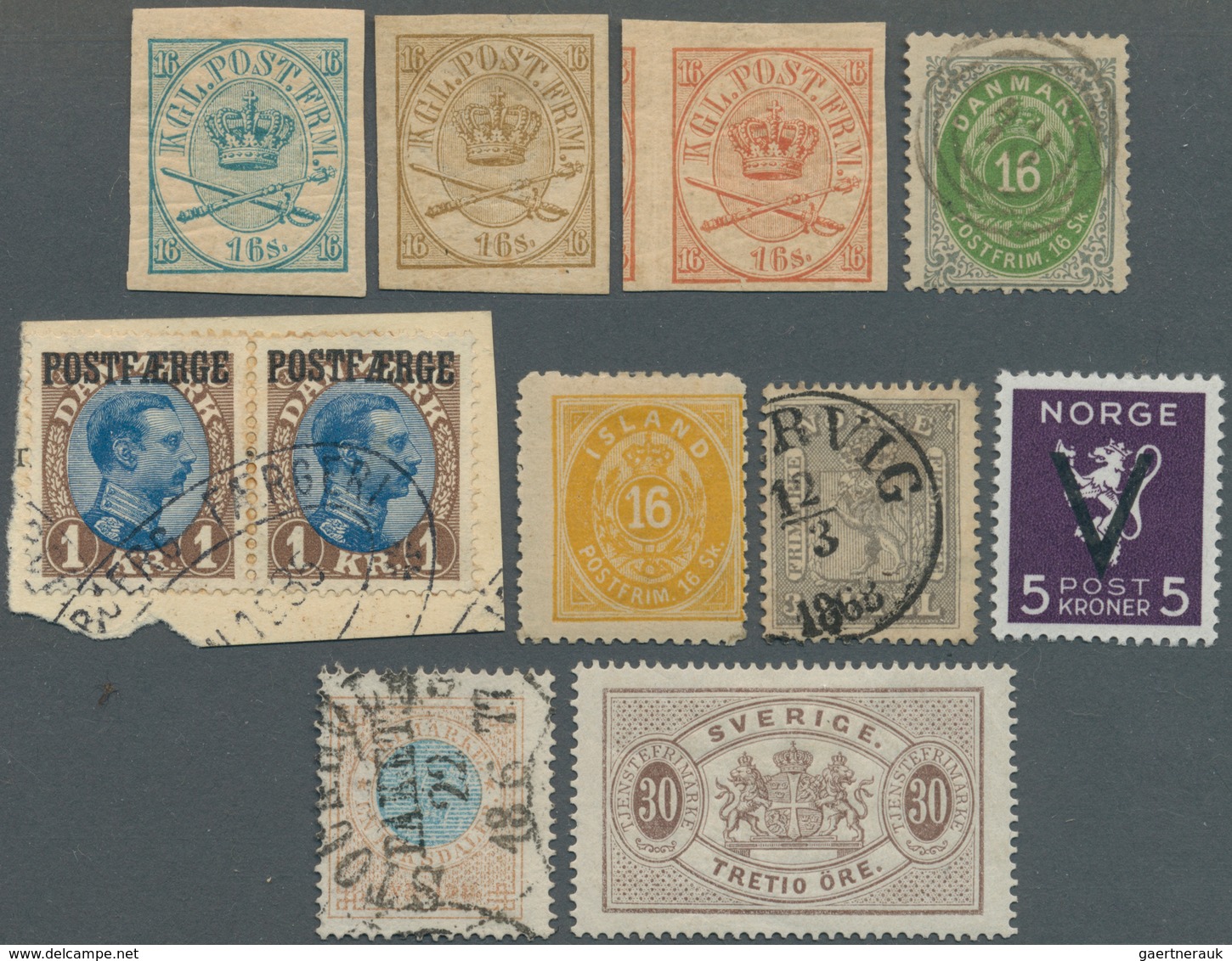 Skandinavien: 1855/1993 (ca.), Duplicates On Stockcards With Norway Incl. About 150 Sets 1941 Victor - Autres - Europe