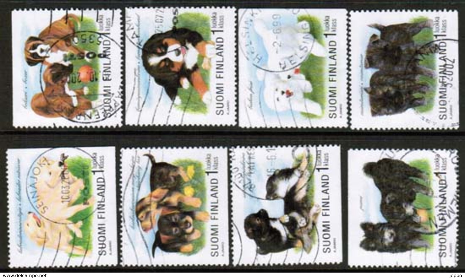 1998 Finland Puppies Complete Used Set. - Used Stamps