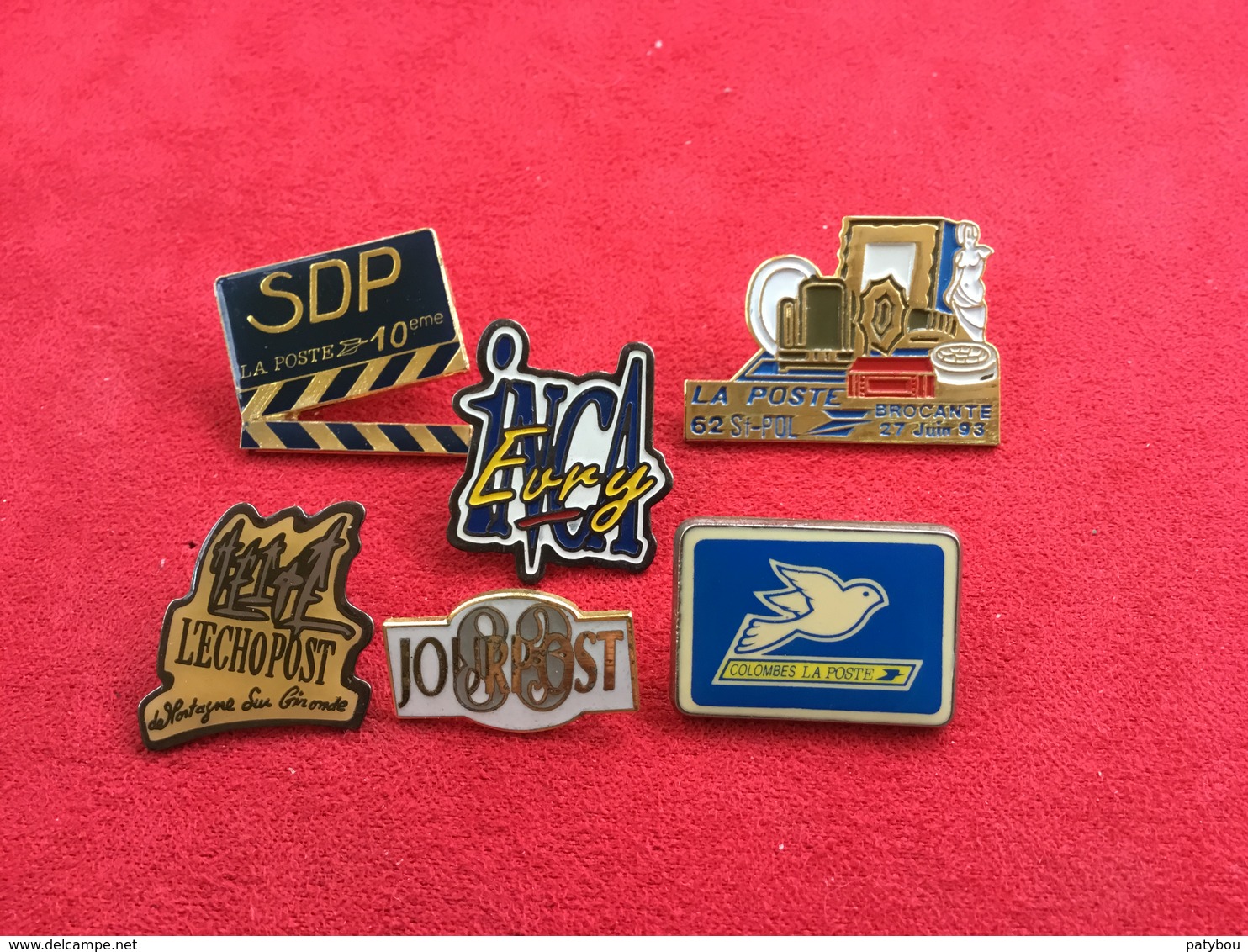 Lot De 6 Pin's La Poste - Poste