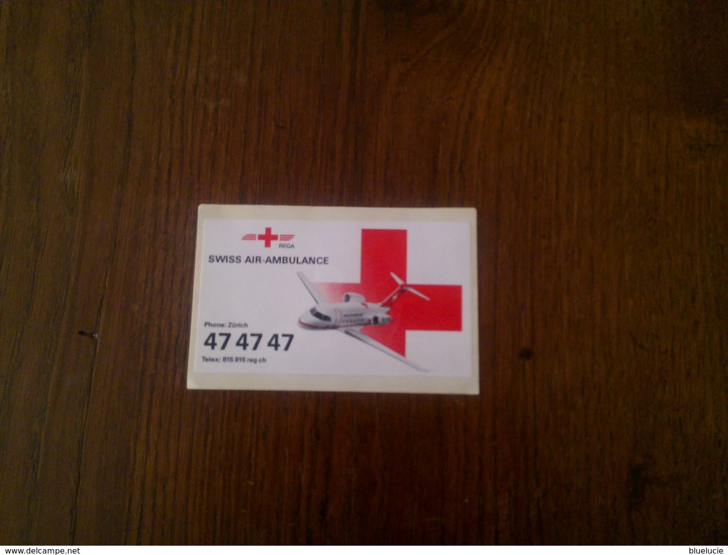 2 Autocollants Croix Rouge REGA Swiss Air Ambulance - Autocollants