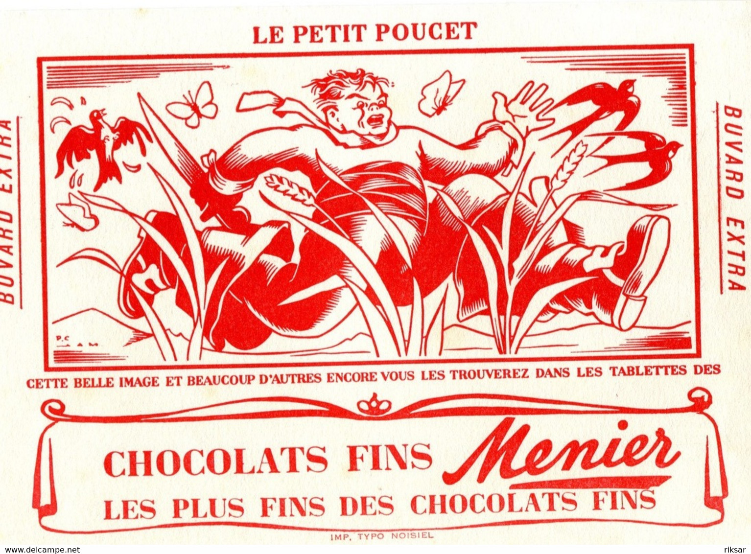 BUVARD(CHOCOLAT MENIER) LE PETIT POUCET - Chocolat