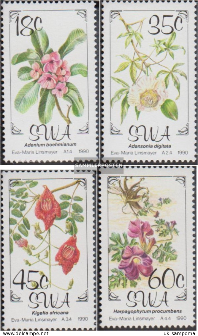 Namibia - Southwest 664y-667y (complete Issue) Unmounted Mint / Never Hinged 1990 Flowers - Namibia (1990- ...)