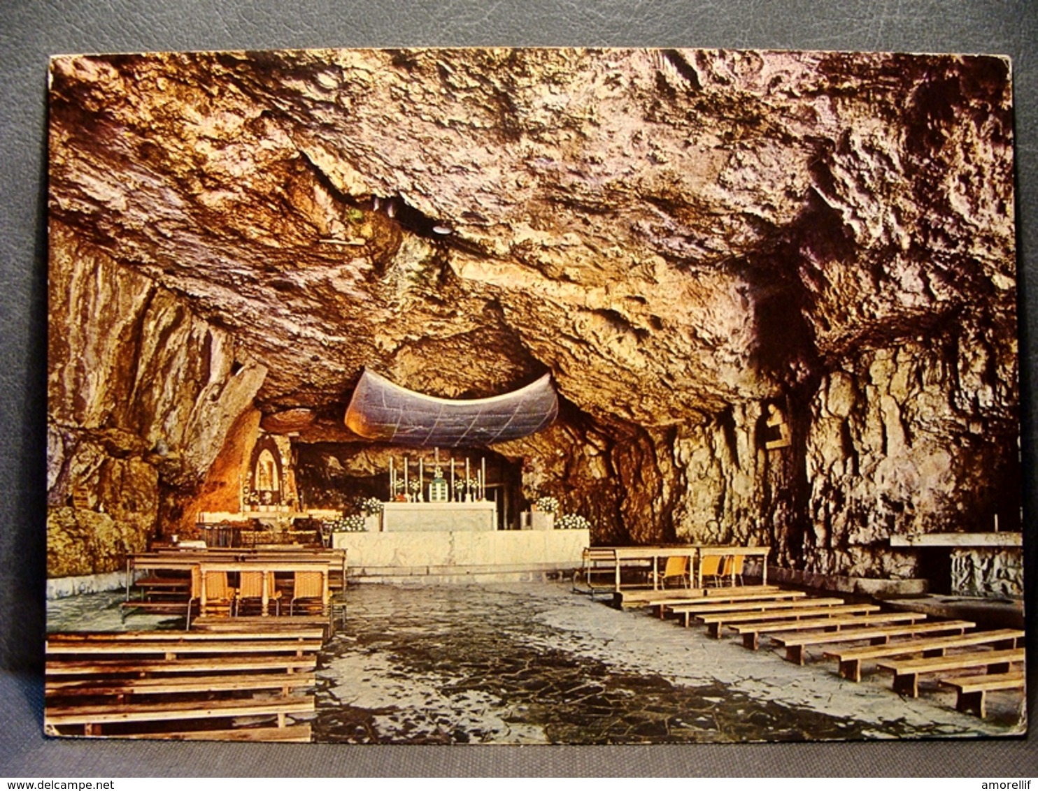 (FG.K28) SANT'OMOBONO TERME - SANTUARIO MADONNA DELLA CORNABUSA - INTERNO GROTTA (BERGAMO, VALLE IMAGNA) - Bergamo