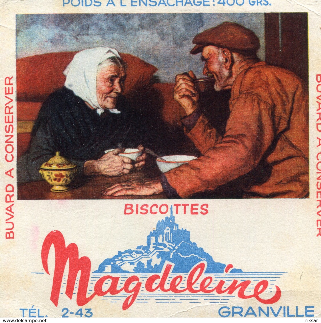 BUVARD(BISCOTTE MAGDELEINE) GRANVILLE - Biscottes