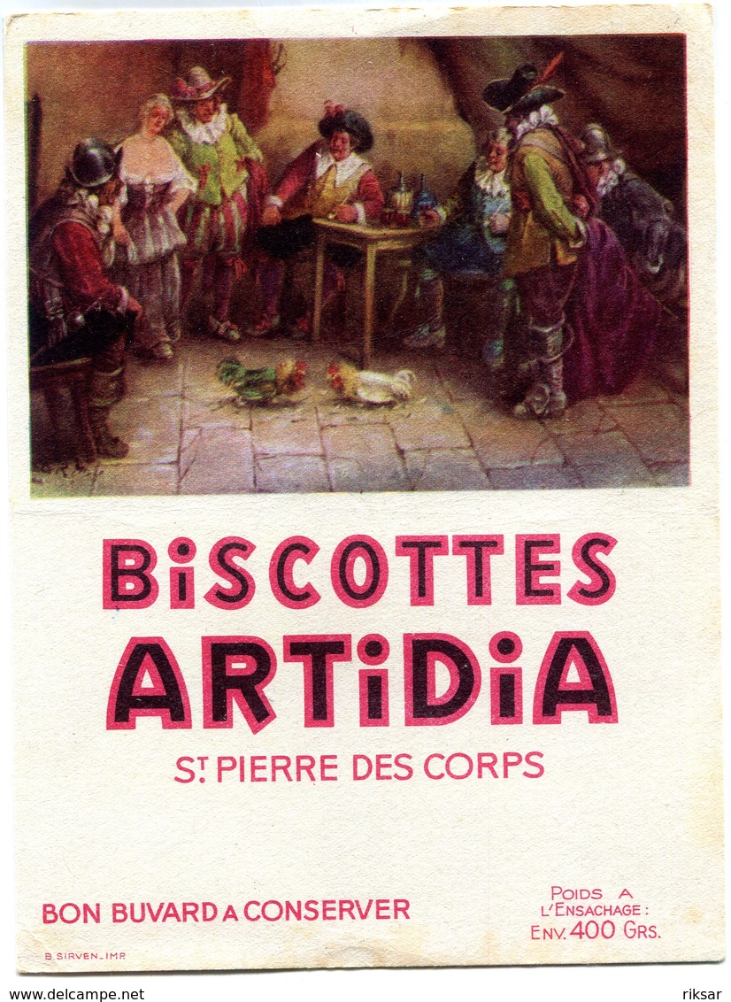 BUVARD(BISCOTTE ARTIDIA) SAINT PIERRE DES CORDES - Biscottes