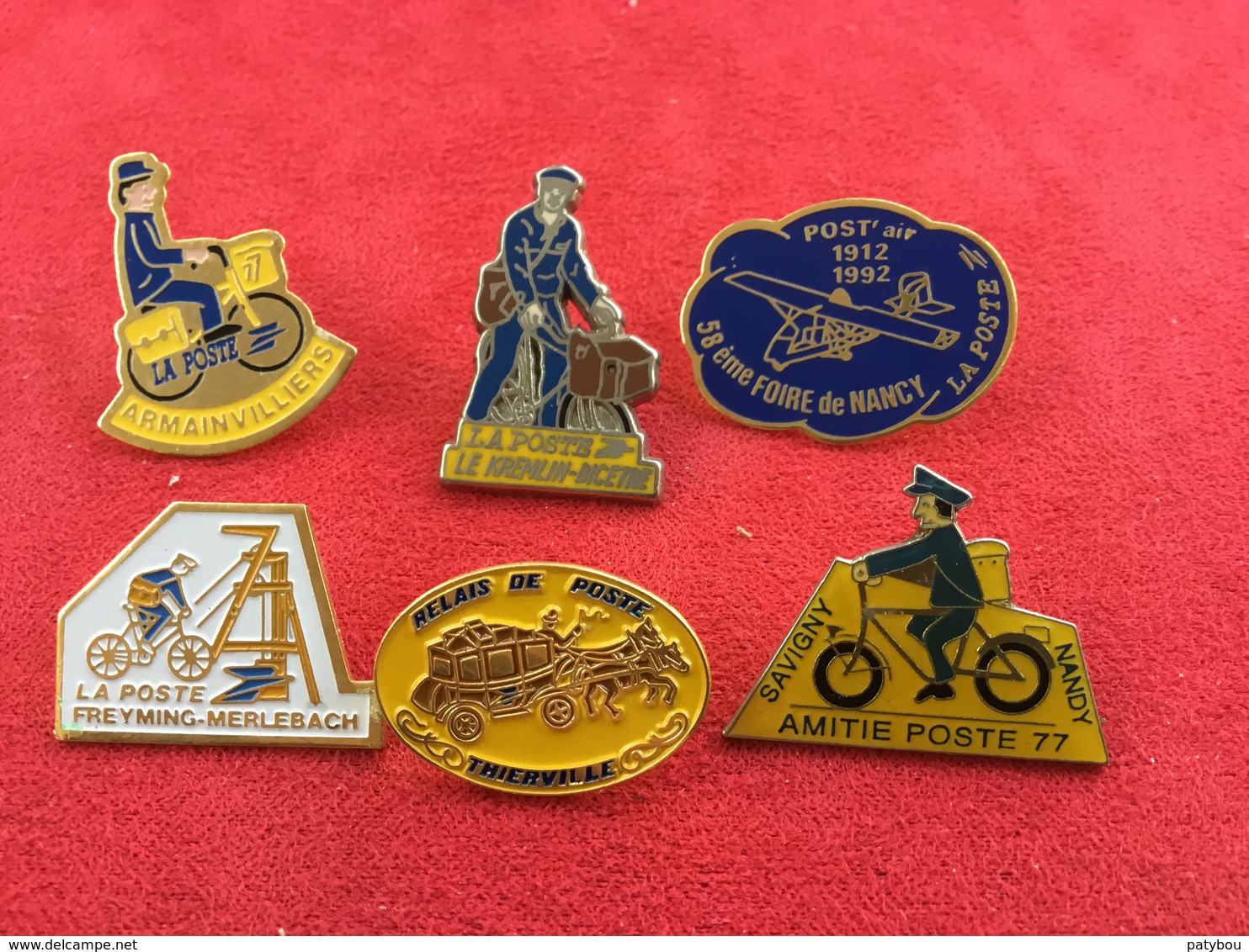 Lot De 6 Pin's La Poste - Poste