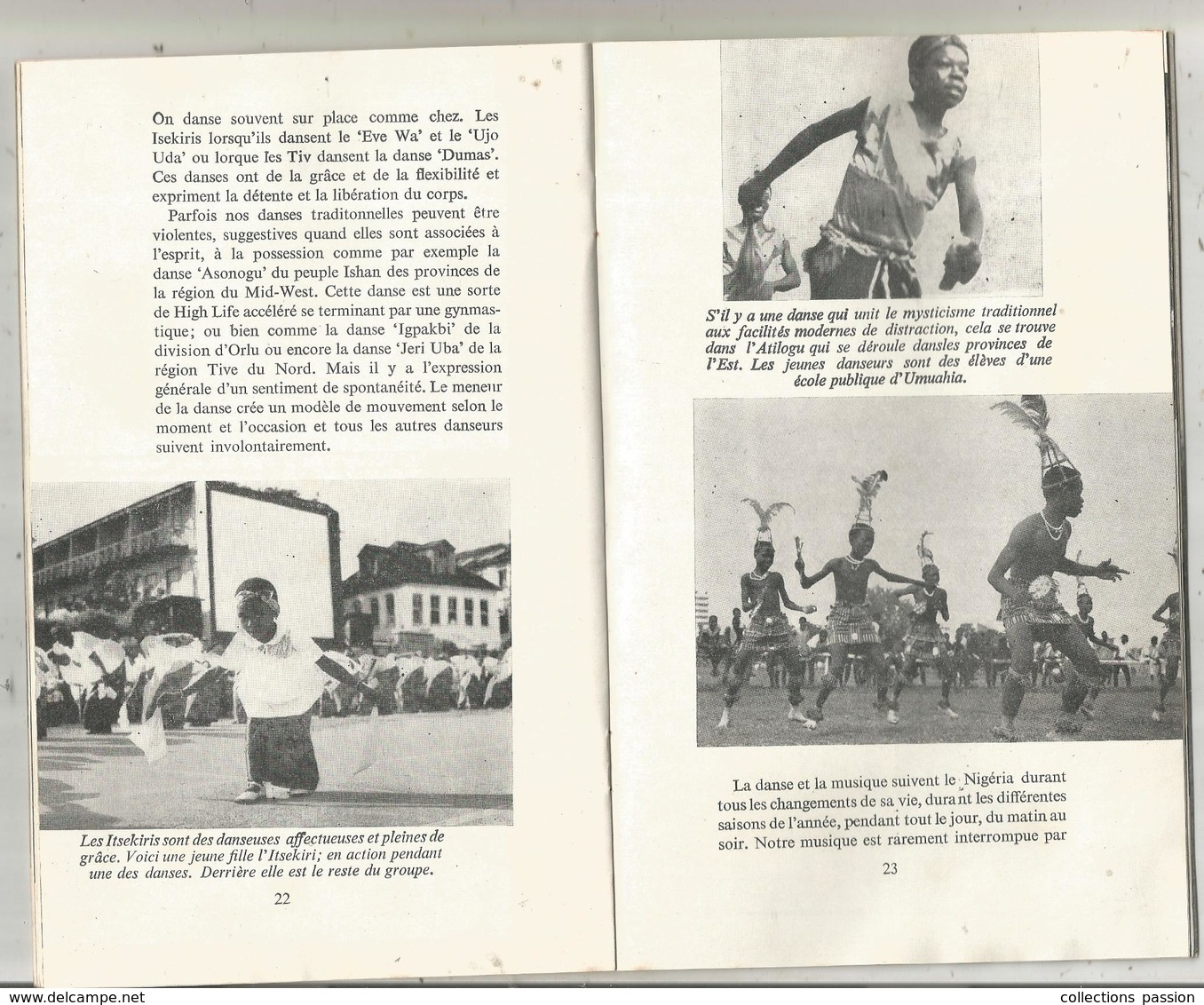 MUSIC Of Our Land AND OUR TRADITIONAL DANCES , NIGERIA ,3 Scans , French Version , Frais Fr 2.25e - Musica