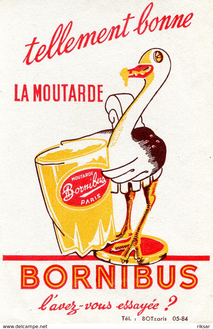 BUVARD(MOUTARDE BORNIBUS) PARIS - Moutardes