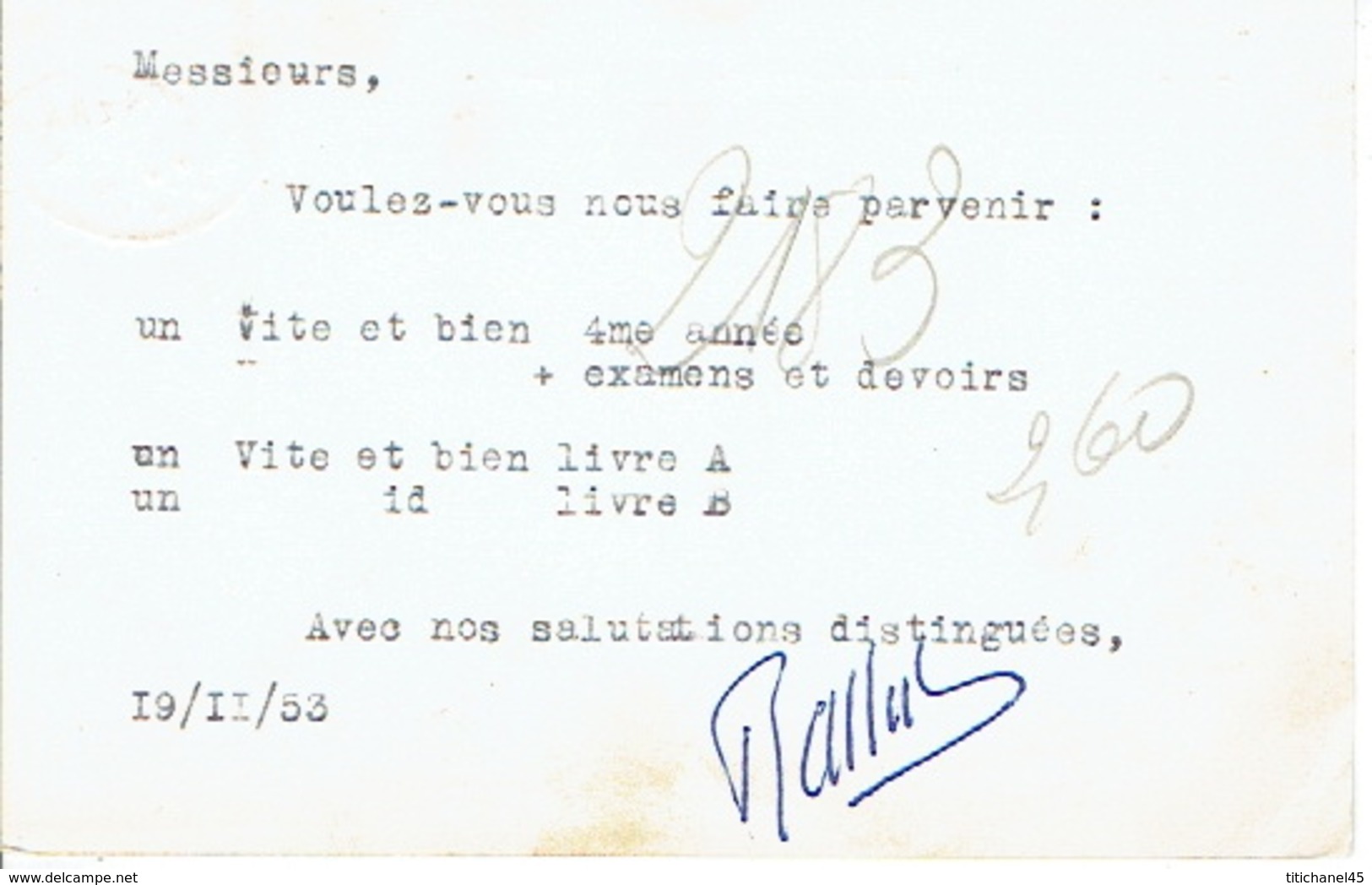 CP Publicitaire FELUY 1953 - LIBRAIRIE ABBEELS - Seneffe