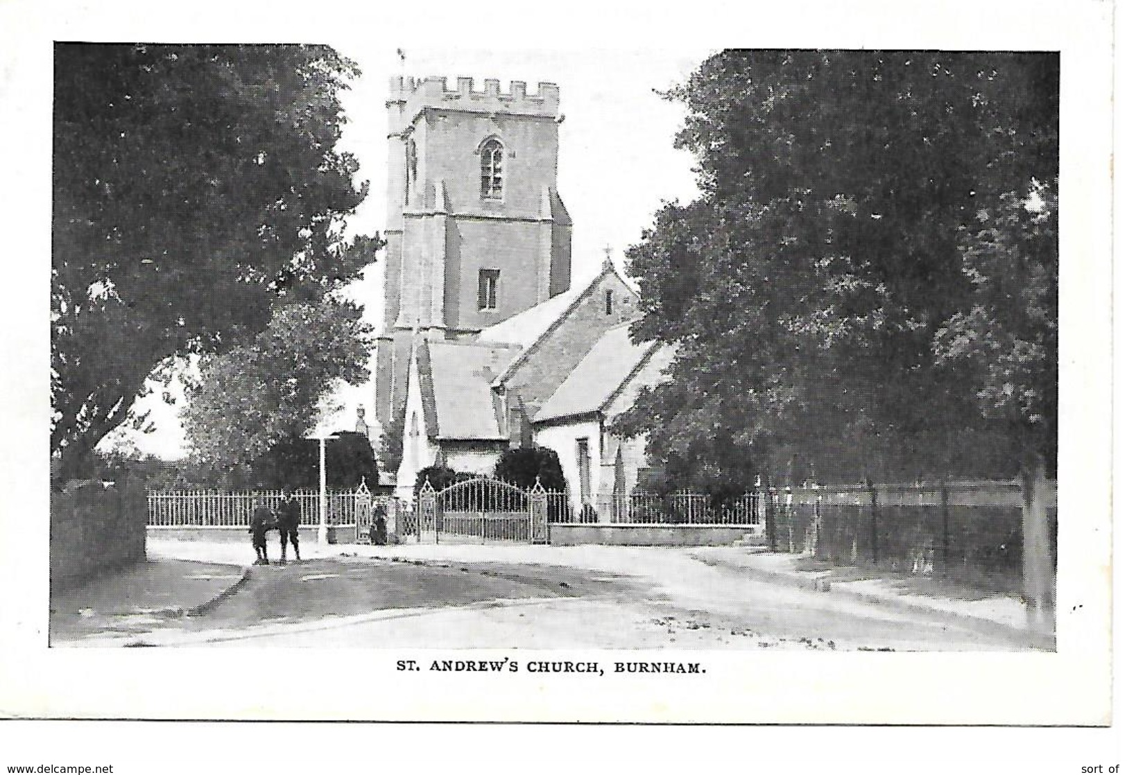BURNHAM - ST ANDREW'S CHURCH - (STREET SCENE) - B5 - Buckinghamshire