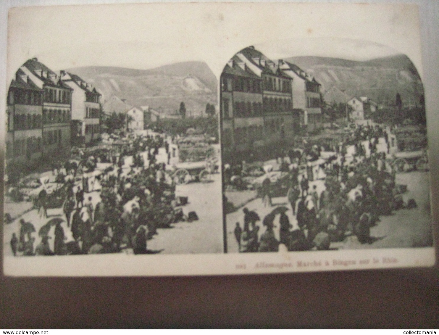 Stereo Postcards Nr 89 Bingen Sur Le Rhin - Markt  MARCHEE   , Condition . VERY GOOD See Scans - Stereoscope Cards