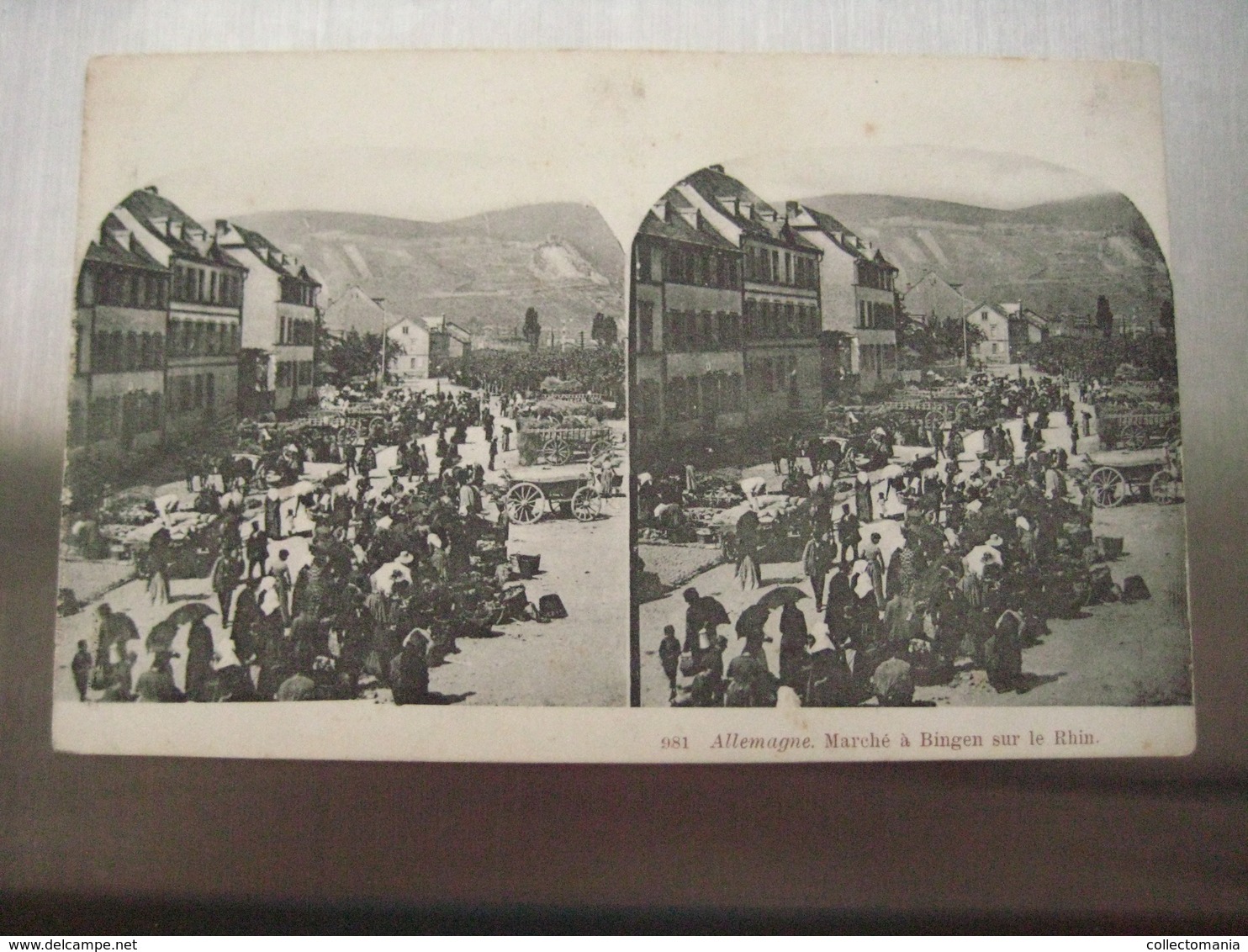 Stereo Postcards Nr 89 Bingen Sur Le Rhin - Markt  MARCHEE   , Condition . VERY GOOD See Scans - Stereoscope Cards