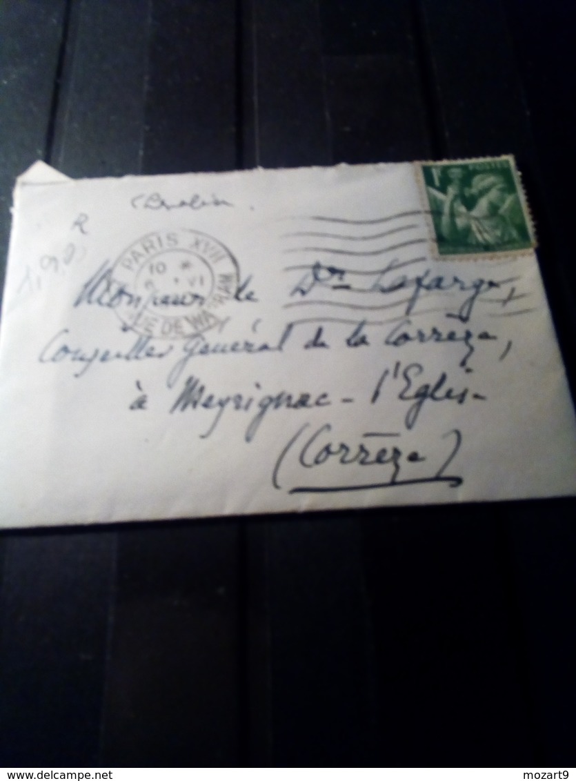 Jolie Mignonette  ,aff Iris 1 FR Vert 10/6/1940 Paris XVII - Autres & Non Classés