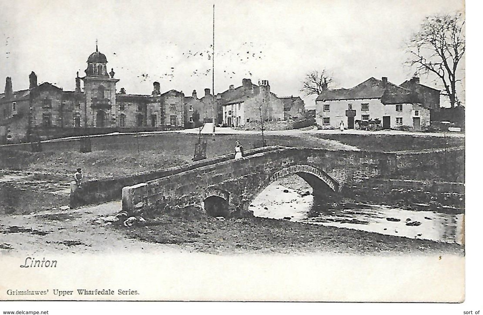 LINTON -  BRIDGE AND VILLAGE SCENE - B8 - Other & Unclassified