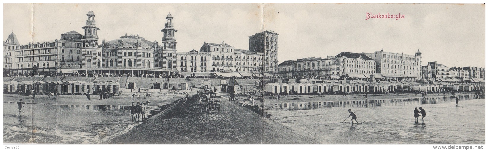 Carte Triple De Blankenberghe Circulée En 1903 - Blankenberge