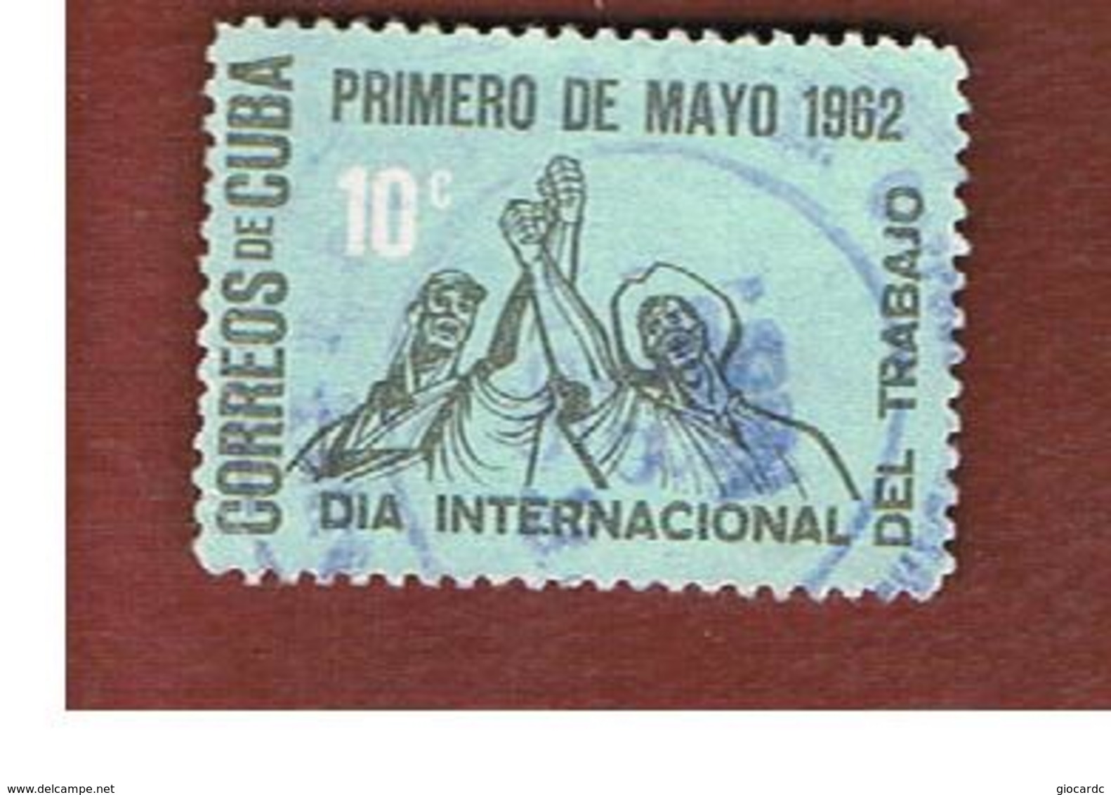 CUBA -   SG  1025   -  1962   LABOUR DAY    - USED - Usati