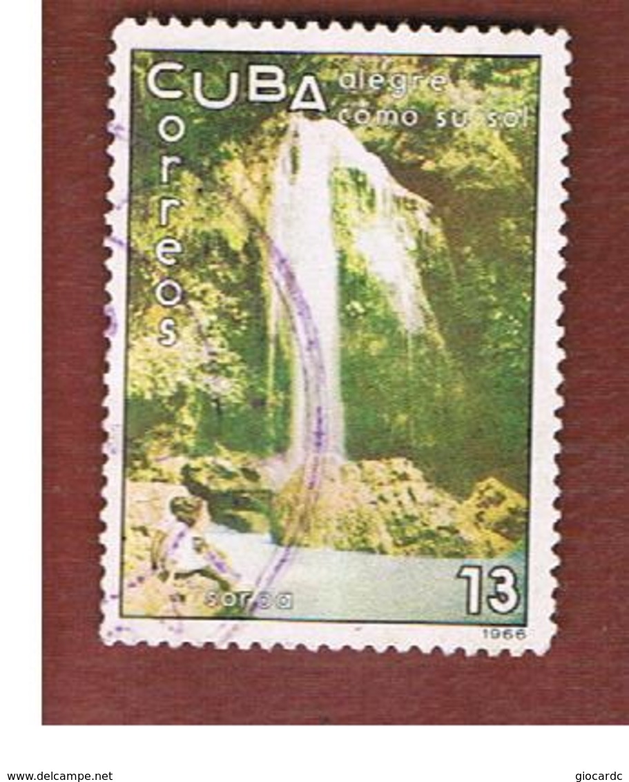 CUBA -   SG  1329   -  1966  TOURISM  : WATERFALLS, SOROA   - USED - Usati