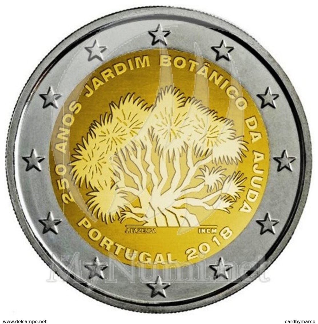 *PORTOGALLO - 2 Euro Commemorativo 2018: 250° ANNIV. DEL GIARDINO BOTANICO DI AJUDA - Portogallo