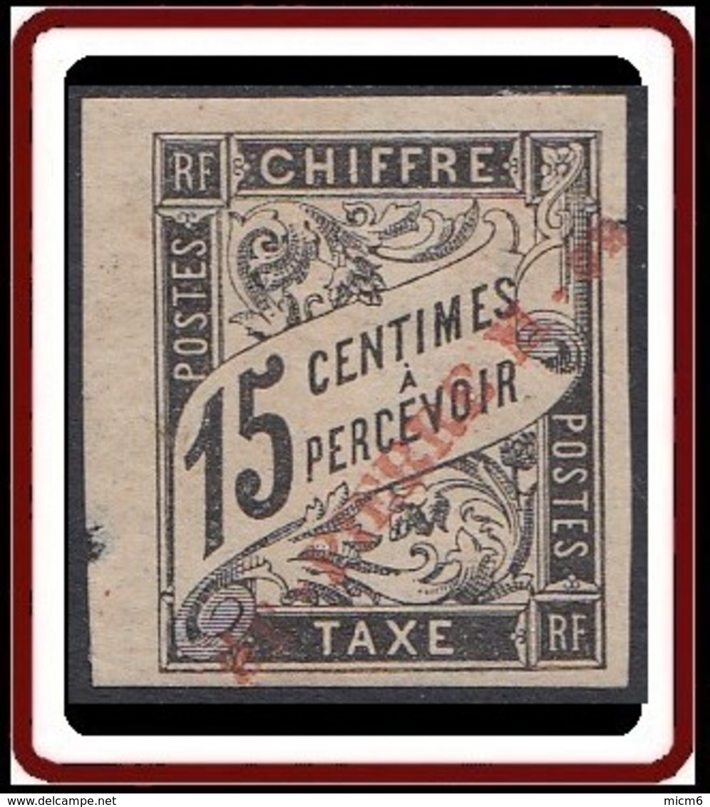 Saint-Pierre Et Miquelon 1859-1909 - Timbre-taxe N° 03 (YT) N° 3 (AM) Neuf *. Aminci. - Timbres-taxe