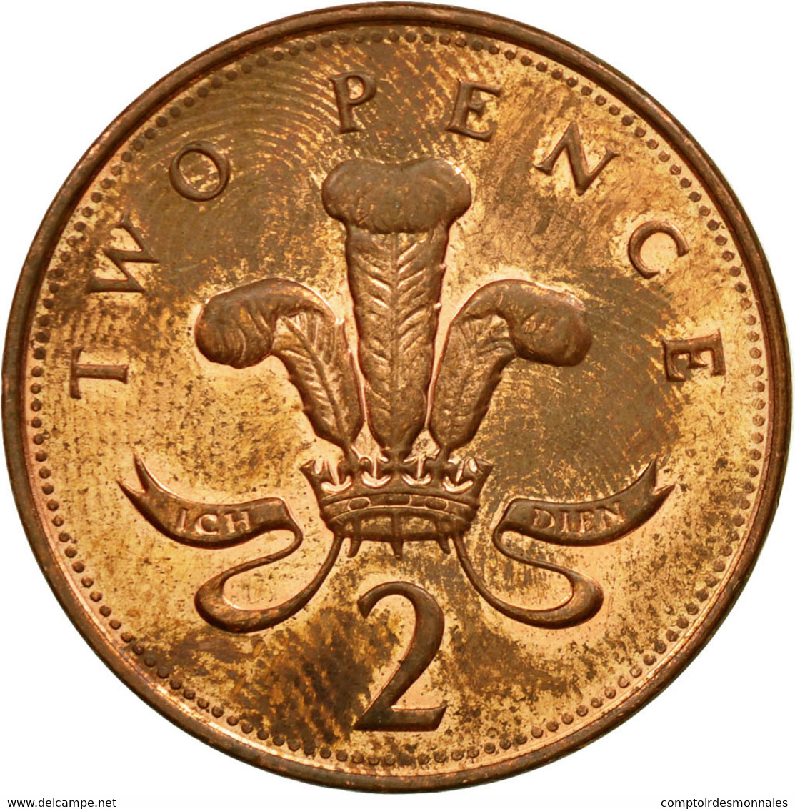 Monnaie, Grande-Bretagne, Elizabeth II, 2 Pence, 2000, TB+, Copper Plated Steel - 2 Pence & 2 New Pence