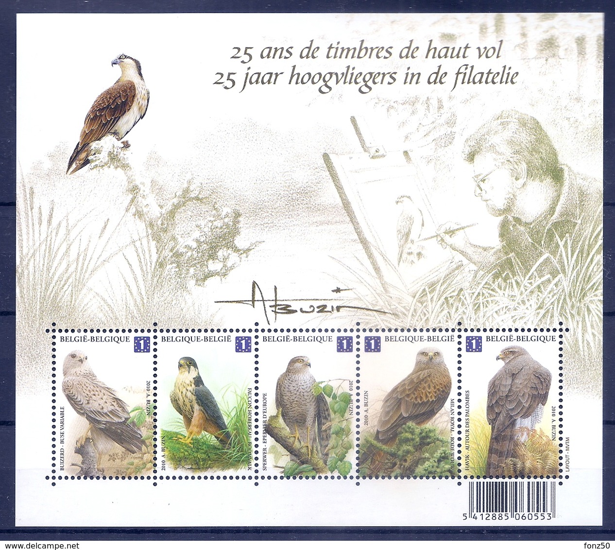 BELGIE  Buzin 2010 * BLOK 182 * Postfris Xx * - 1985-.. Oiseaux (Buzin)