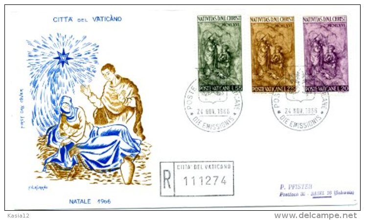 A19419)Vatikan FDC 514 - 516 - FDC