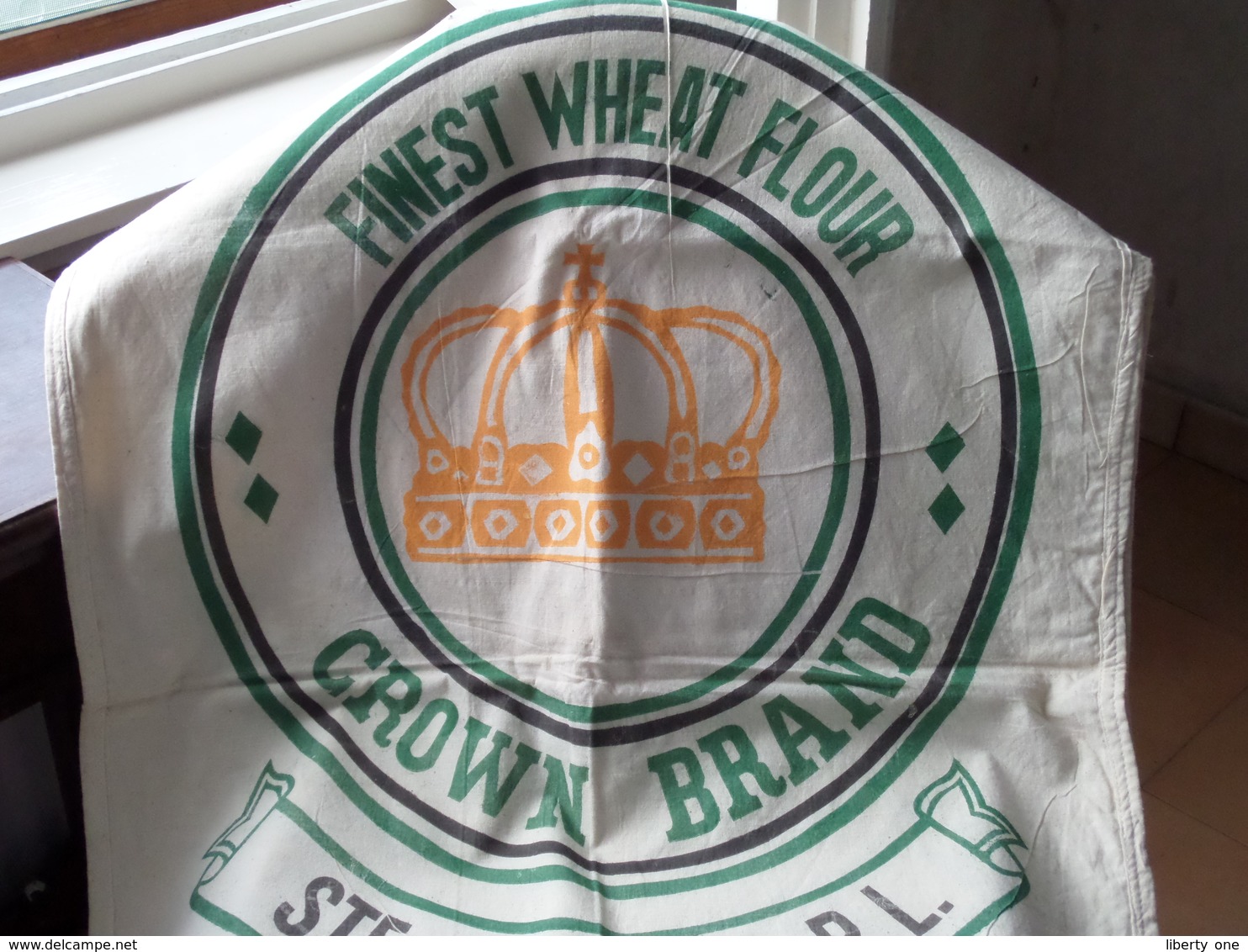 Finest WHEAT Flour CROWN BRAND Ste SAMER S.a.r.l. COTONOU / BENIN ( 50 Kilos Gross ) New Sac 96 X 60 Cm. (Cotton) 2 Pcs - Andere & Zonder Classificatie