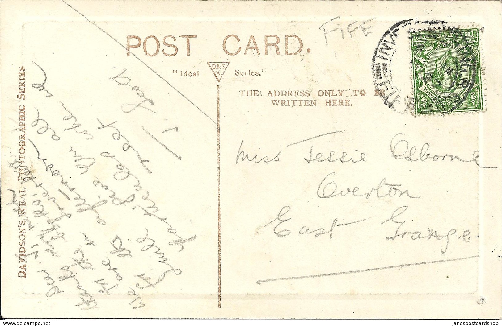 BREAKING DAY - ROSYTH - INVERKEITHNG - FIFE - WITH INVERKEITHNG R.S.O. RAILWAY POSTMARK - Fife