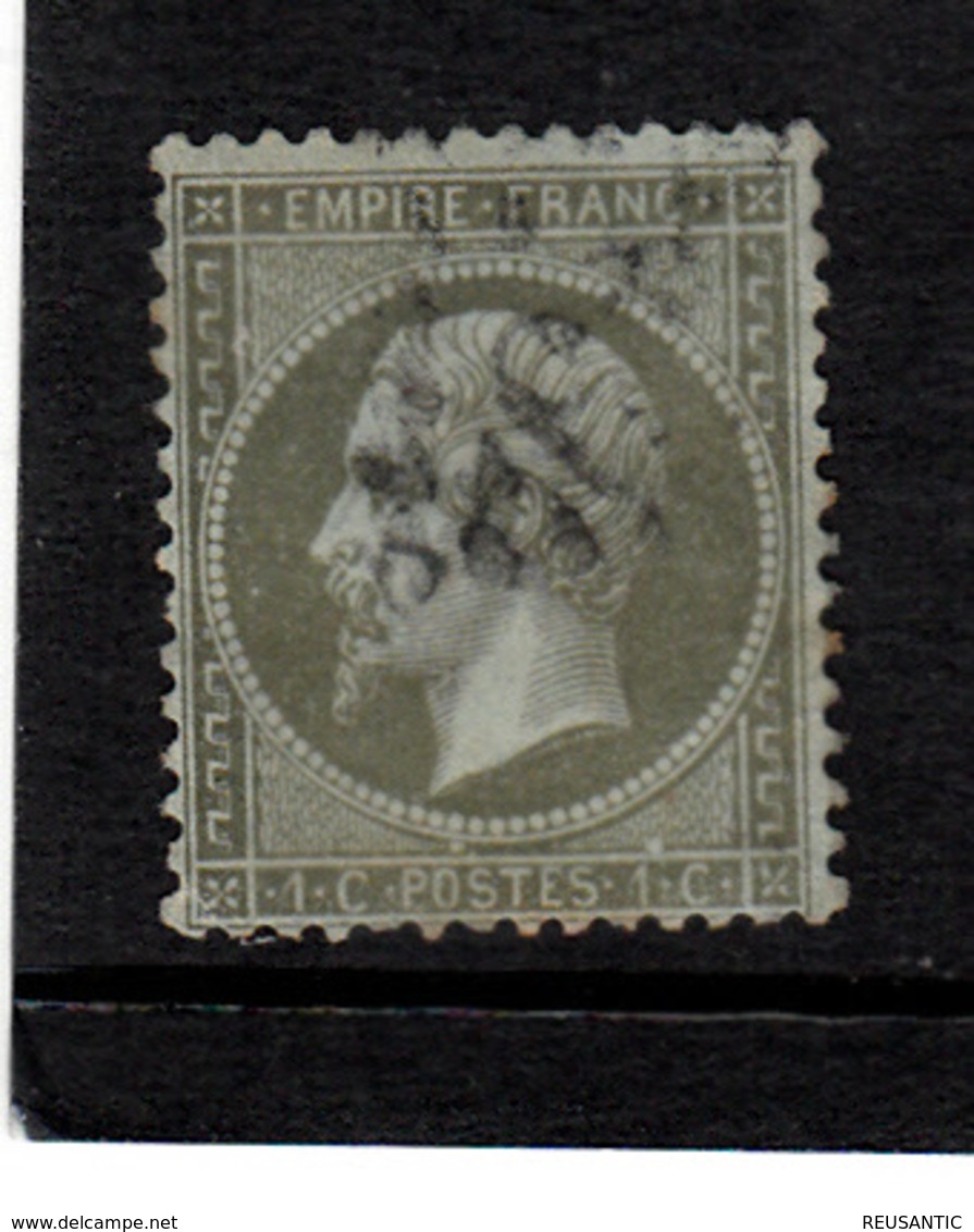 FRANCE - YVERT NUM. 19  USED - 1853-1860 Napoléon III