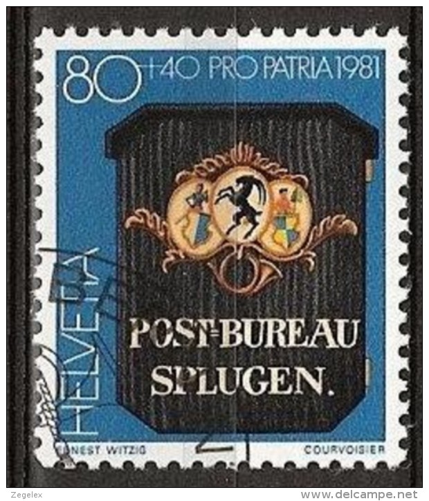 Switserland, Helvetia 1981 Yvert 1131 Gestempeld/ Cancelled - Gebruikt