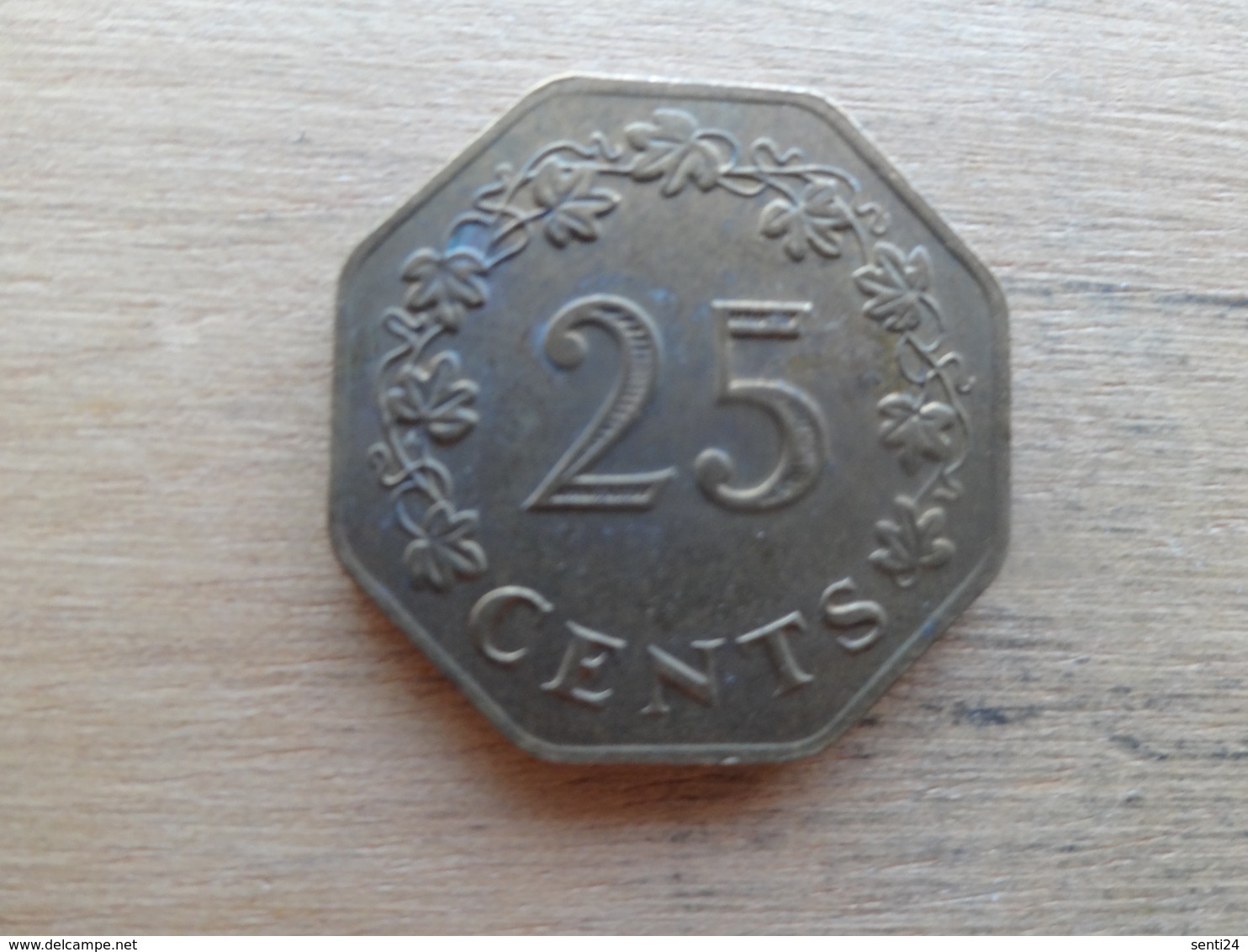 Malte  25  Cents  1975  Km 29 - Malte