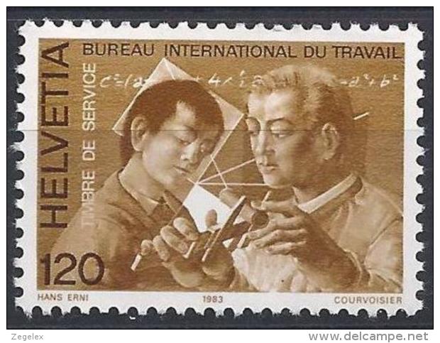 Switserland, Helvetia 1983 BIT Bureau International Du Travail. Yvert S461 Postfrisch/MNH/** LUXE - Dienstzegels