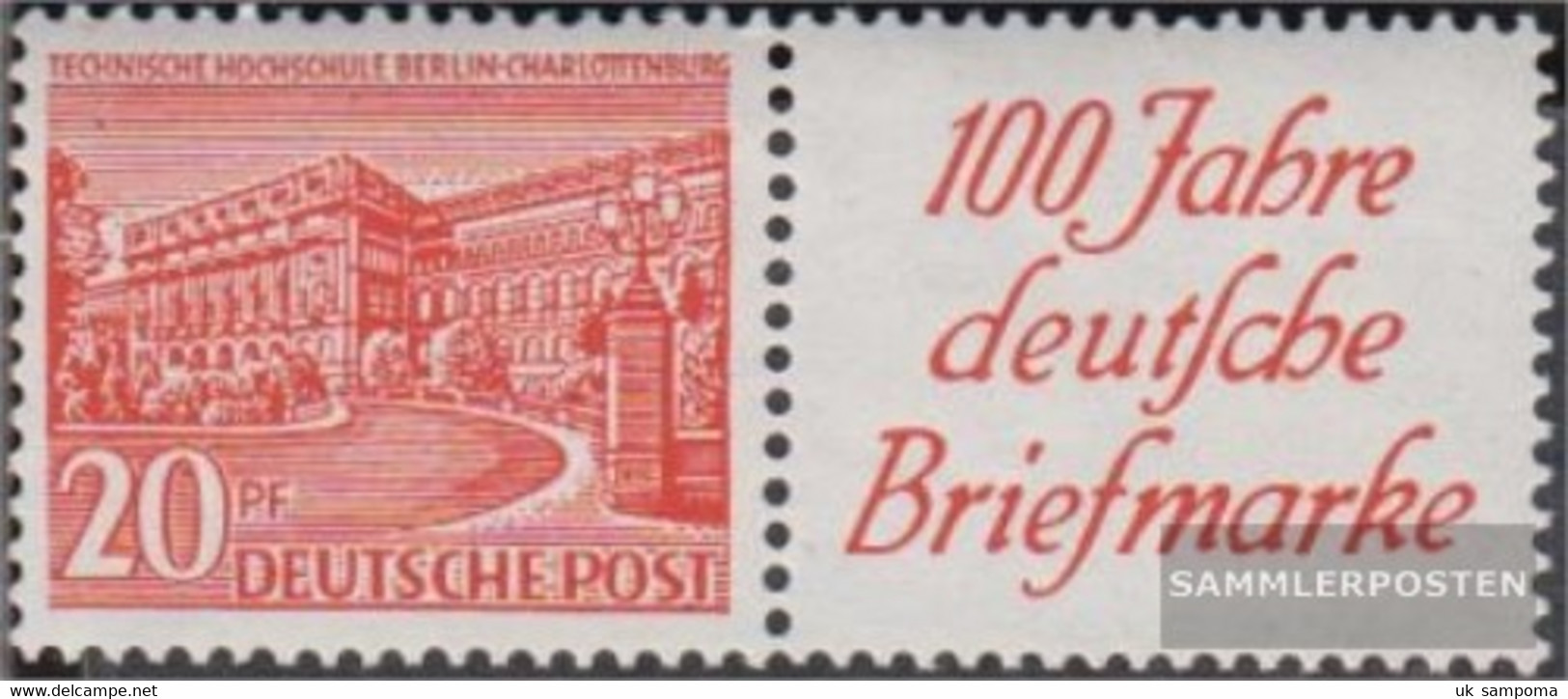 Berlin (West) W15 Unmounted Mint / Never Hinged 1949 Berlin Buildings - Se-Tenant