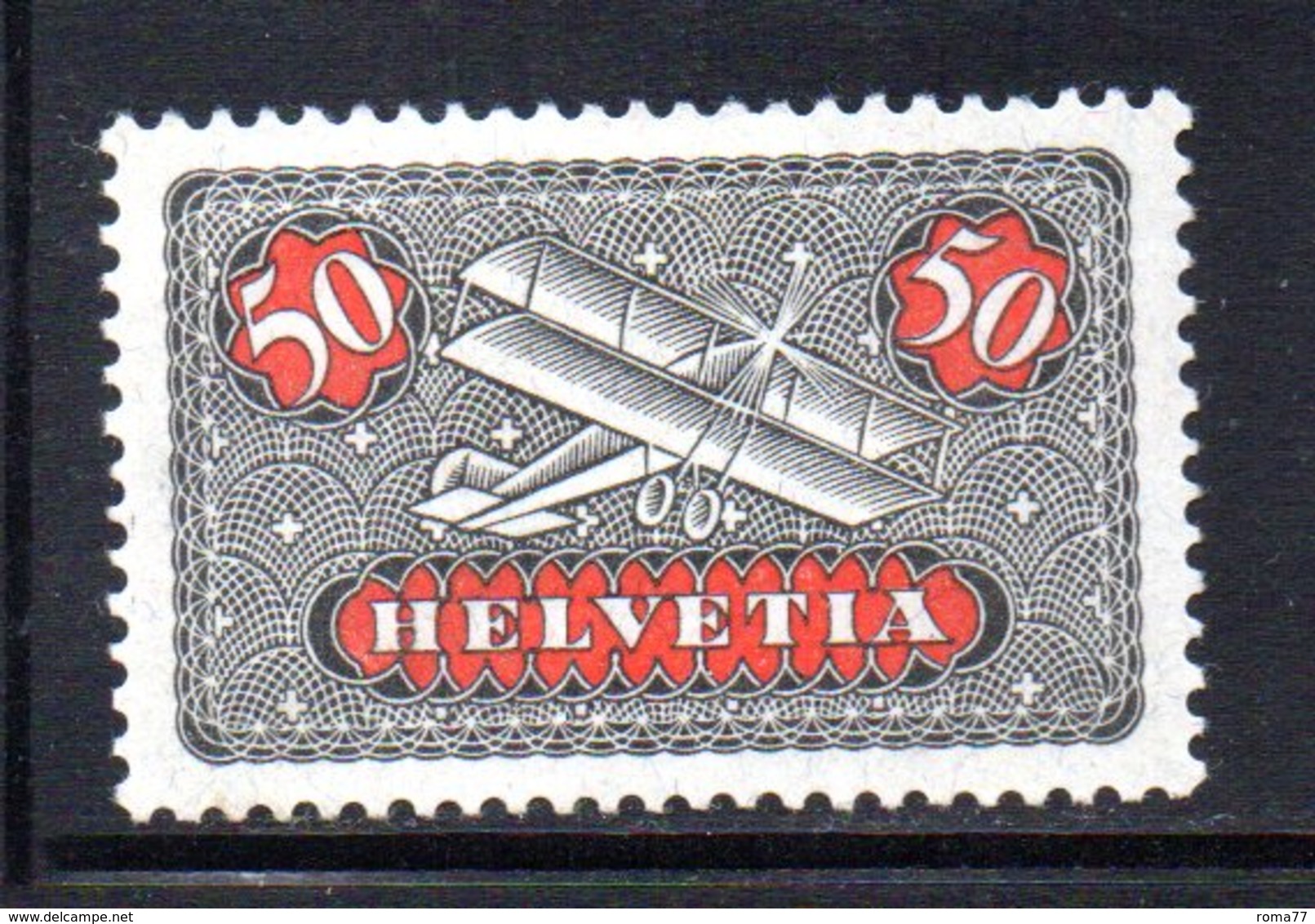 379/1500 - SVIZZERA 1923 , Posta Aerea Unificato  N. 9a  * Linguelle Carta Ordinaria - Nuovi