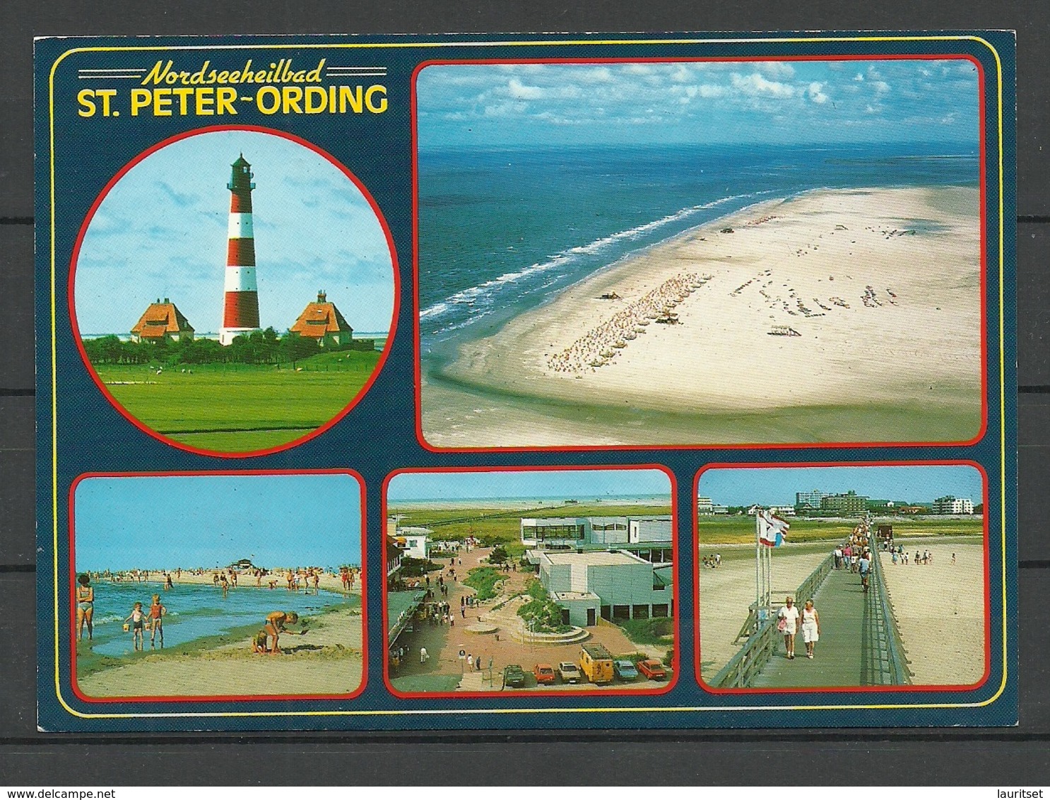 Deutschland Nordseeheilbad ST.-PETER-ORDING Gesendet Mit Briefmarke + Nebenstempel Segelboot - St. Peter-Ording