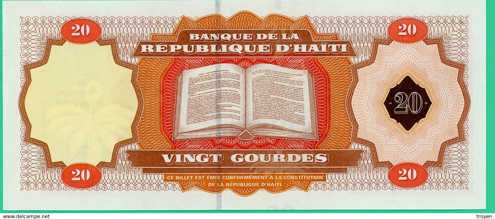 20 Gourdes - Haïti - 2001 - N° TL018412 - Bicentenaire Constitution  -  Neuf - - Haïti