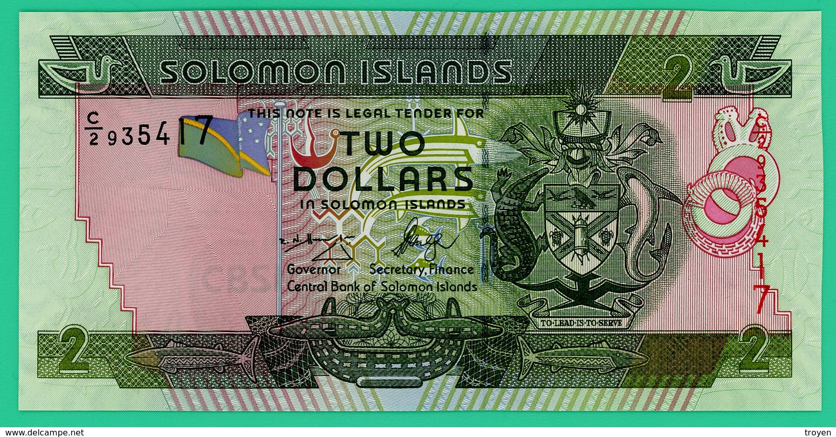 2 Dollars - Salomon Islande - N°. C/2 935417 - Neuf - - Iceland