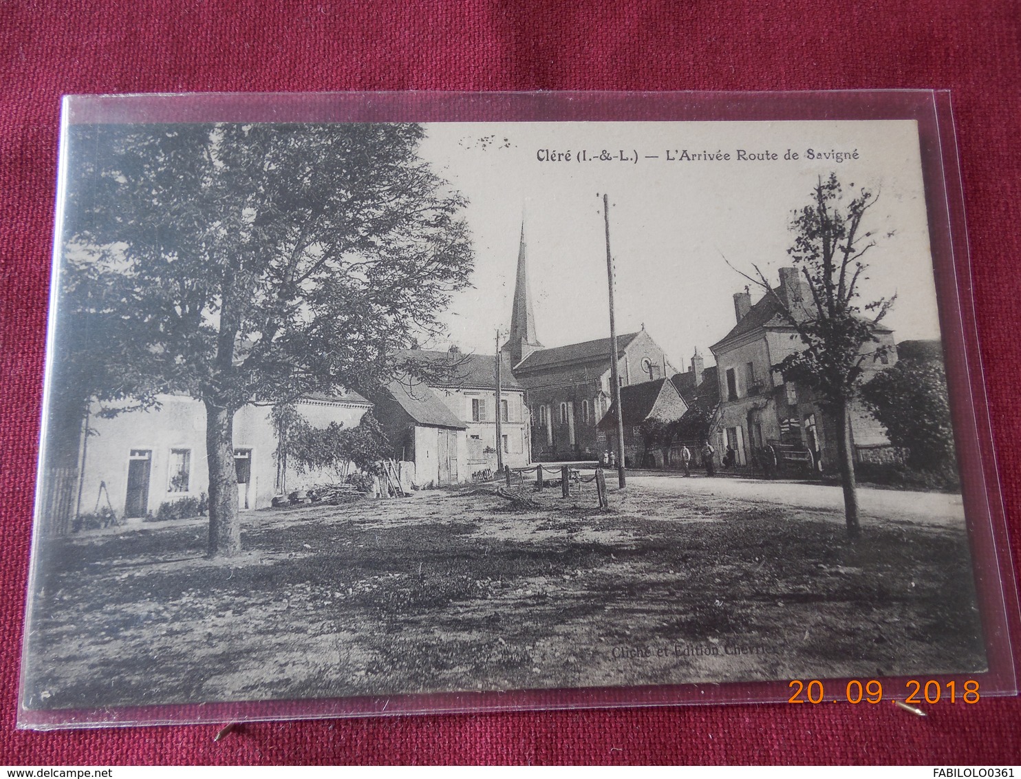 CPA - Cléré - L'Arrivée Route De Savigné - Cléré-les-Pins