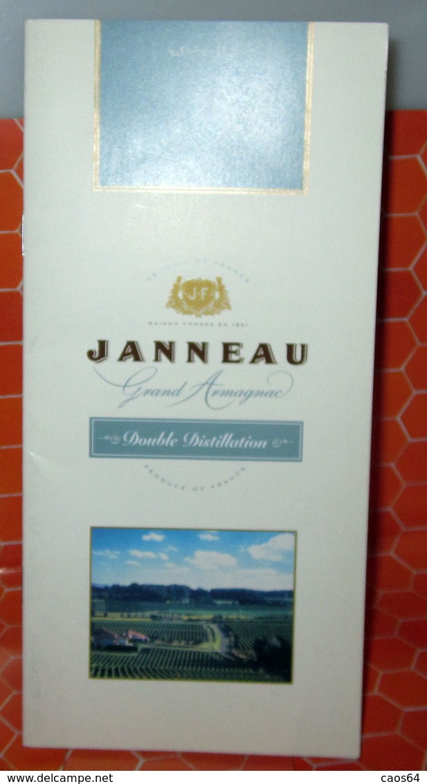 JANNEAU GRAND ARMAGNAC BROCHURE - Alcolici